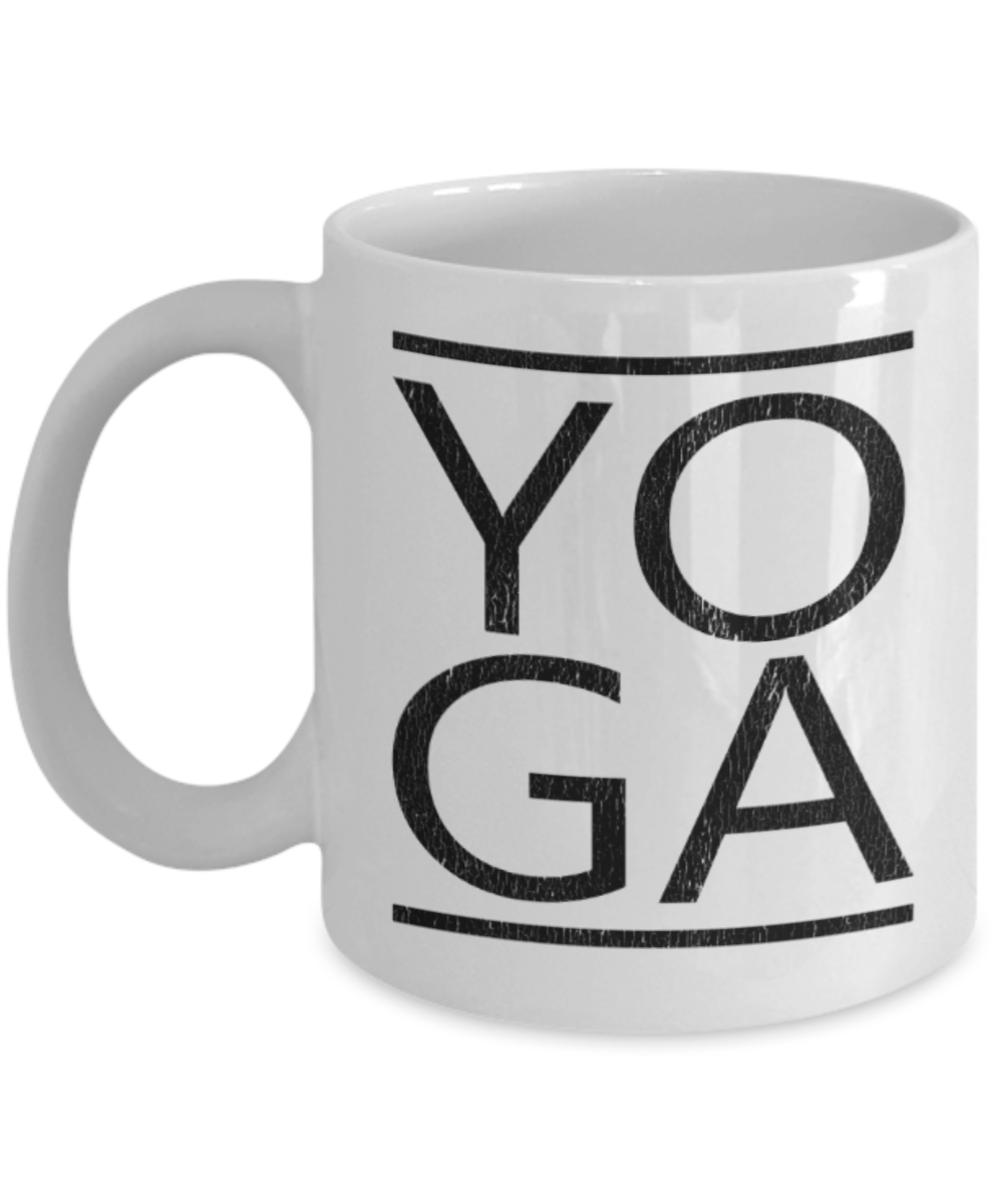 Yoga lovers mugs, Yoga - Funny White Porcelain Coffee 11 oz