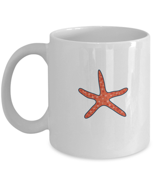 Star Funny white mugs - Funny Christmas Gifts - Porcelain White coffee mugs 11 oz