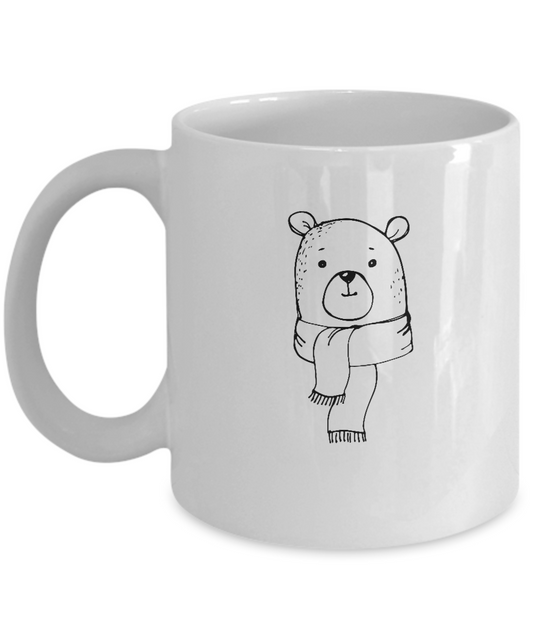 Christmas Doodles Teddy coffee Mugs - Funny Christmas  White coffee mugs 11 oz
