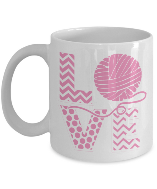 Lovers Gifts Mugs , Love - White Coffee Mug Porcelain Tea Cup 11 oz - Great Gift