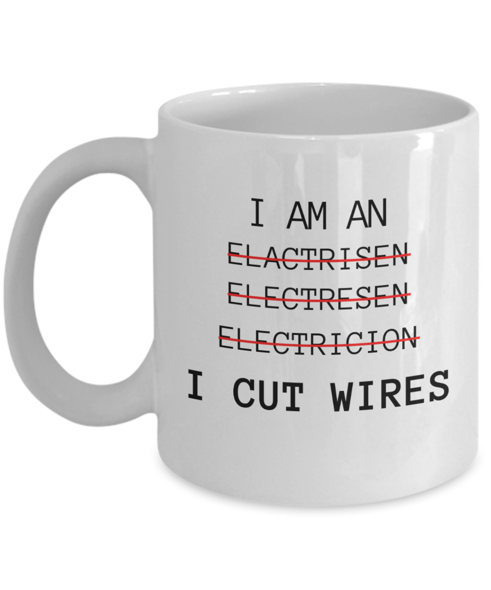 Electrician Gift Coffee Mug, Birthday Gift for electrician, Coworker Gift for Electrician, Appreciation Gift- 11 Oz White ceramic Mug
