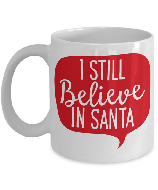 Knightmare before christmas mug - I still believe in Santa - Funny Christmas Gift Mugs, Christmas Gifts for family Ceramic Cup White, Funny Mugs Gift Ideas 11 Oz