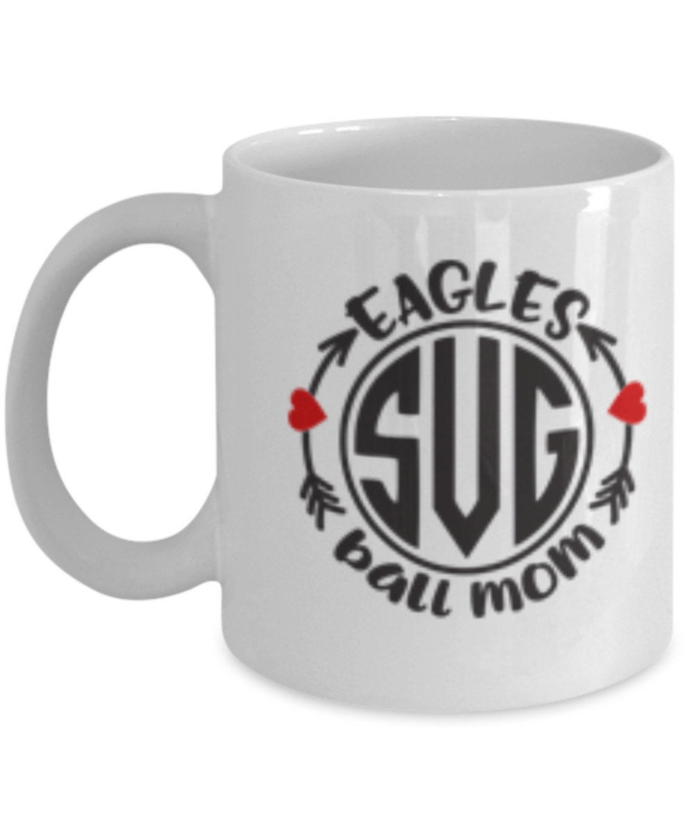 Philadelphia Eagles Football Mug - Eagles Sug Ball Mom White coffee mugs 11 oz