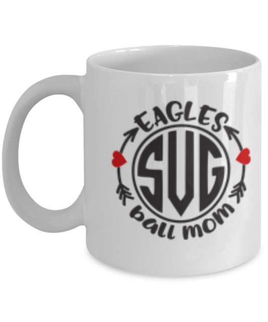 Philadelphia Eagles Football Mug - Eagles Sug Ball Mom White coffee mugs 11 oz