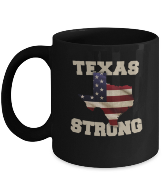 Texas State coffee mug - Porcelain Black Funny Coffee Mug, Black coffee mugs 11 oz