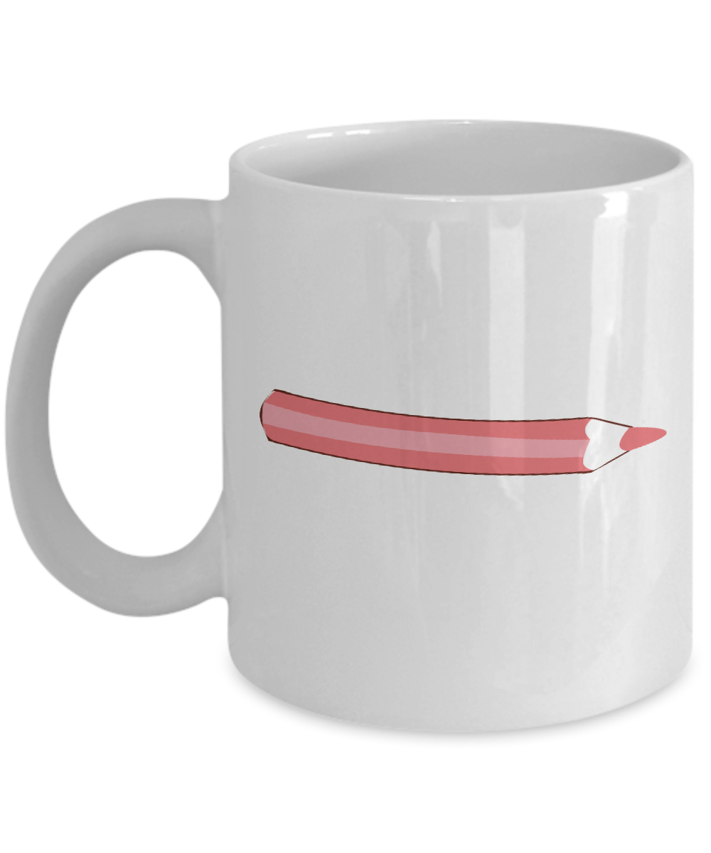 Pencil Purple 2 White Mugs - Funny Coffee Mugs White coffee mugs 11 oz