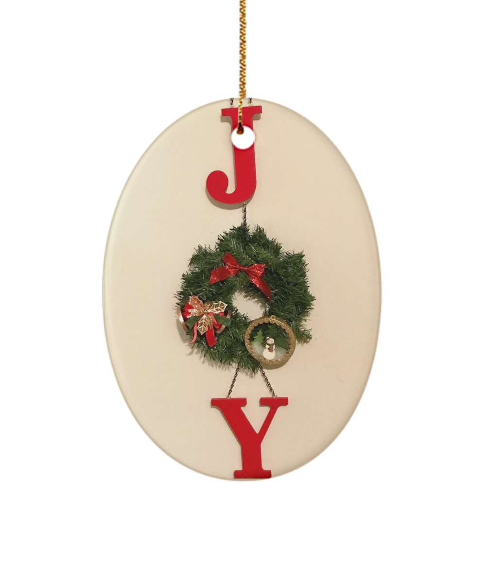 JOY Ornament, Words with Friends Ornament, Christmas Ornament, Choose Joy, Christmas Joy, Rustic Christmas