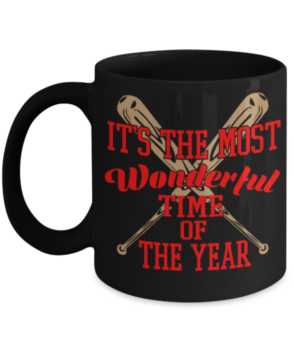 Fitness Lovers mugs , It's the most wonderful time of the year - Black Coffee Mug Porcelain Tea Cup 11 oz - Great Gift