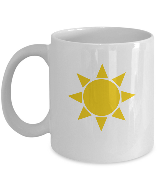 Sun White coffee mugs - Funny Christmas Gifts -  Birthday Gifts 11 oz
