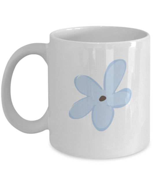 Flower Smooth 9 Coffee Mugs - Funny Coffee Mugs - Porcelain White coffee mugs 11 oz