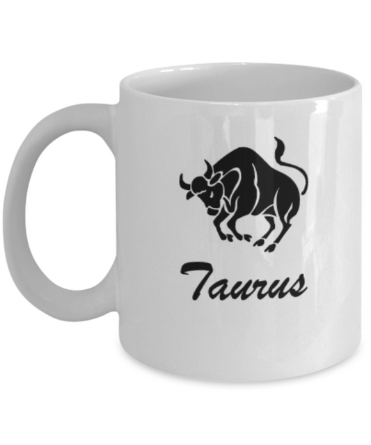 Taurus - taurus Coffee Mug - taurus Zodiac Mug - Zodiac - White coffee mugs 11 oz