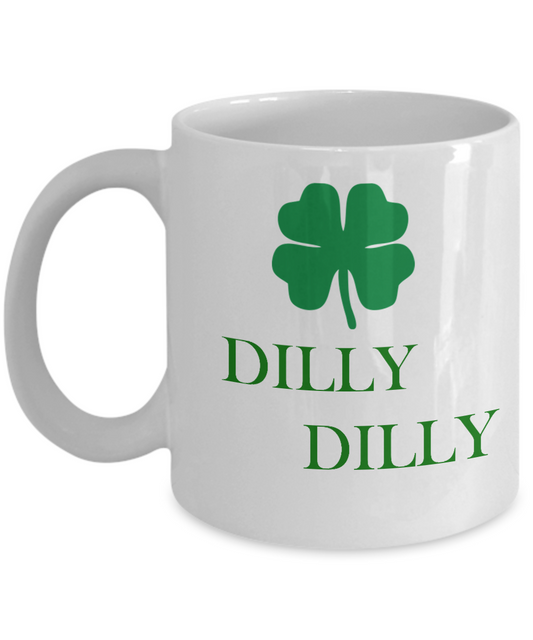St patricks day mug - Men's Dilly Dilly ST. Patrick's Day White coffee mugs 11 oz