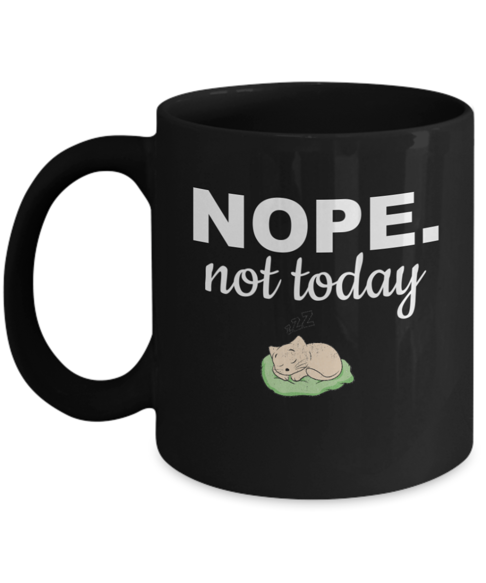 Nope Mug |Funny Coffee Mugs | Sarcastic Mug Gift Ideas | Nope Funny Mugs | Humor Mug Coffee Mug Gift | Funny Holiday Mug