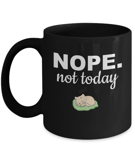 Nope Mug |Funny Coffee Mugs | Sarcastic Mug Gift Ideas | Nope Funny Mugs | Humor Mug Coffee Mug Gift | Funny Holiday Mug