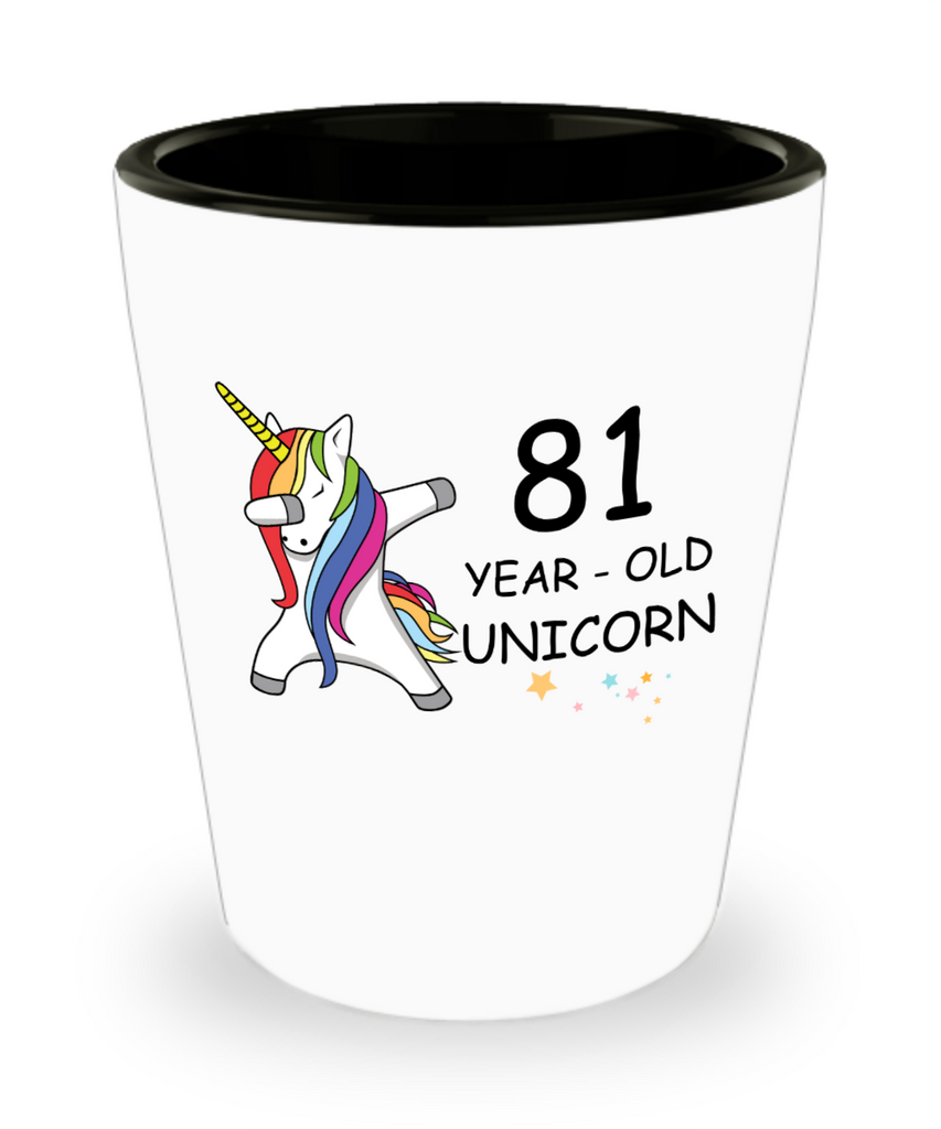 81st Birthday Gift for Women 81 Year Old Unicorn Dabbing Mug