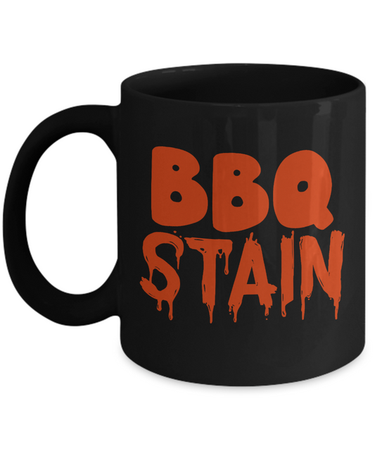Grill Master Coffee Mug, BBQ Stain-Black Porcelain Coffee Mug 11 oz for Bbq,Grilling, barbecue, grill, lover,master,dad,mom