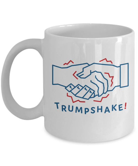 America USA Politics Lovers Mugs, Turmpshake - White Coffee Mug Porcelain Tea Cup 11 oz - Great Gift