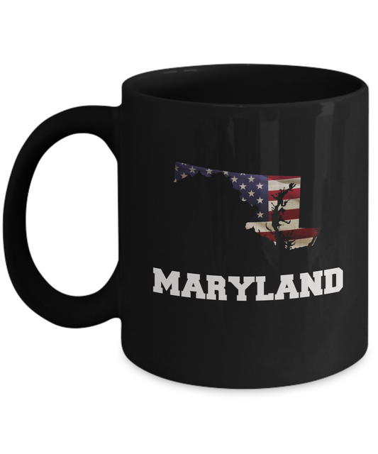 I Love Maryland Coffee Mugs Coffee mug sets - Black coffee mugs 11 oz