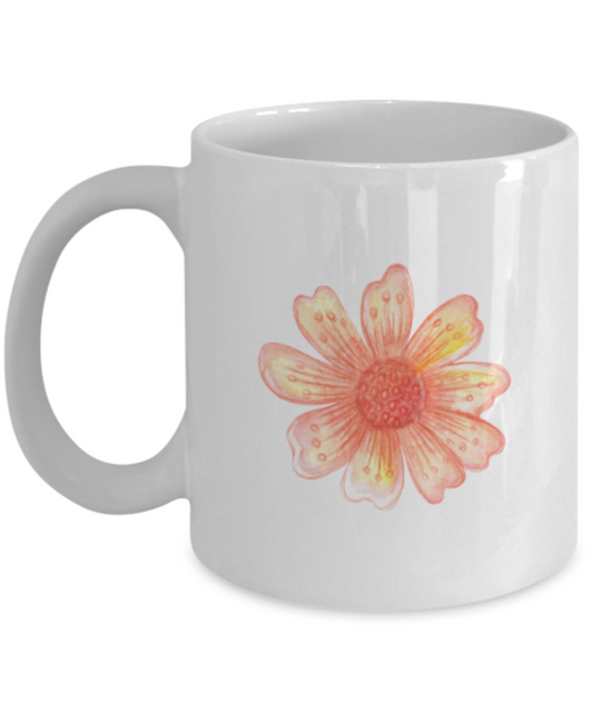 Flowers and Leaves 7 coffee mugs - Funny Christmas Gifts White coffee mugs 11 oz