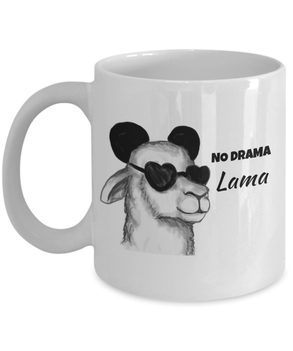 Lama-"no drama" Coffee Mug,White Coffee Mug 11 oz