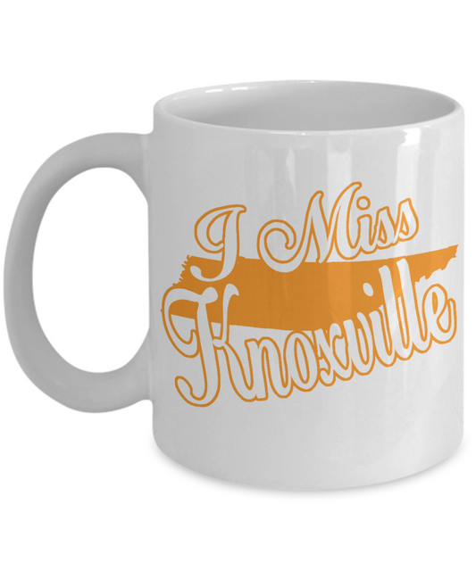 Tennessee State Love Custom Gift Coffee mug, I Miss Knoxville-White Porcelain Coffee Mug 11 oz