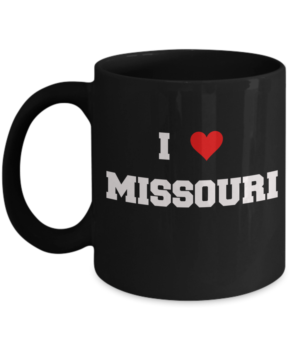 Missouri Tea Coffee Mugs,I Love Missouri USA States Ceramic Black Coffee Mug Tea Cup Gifts Mugs 11 oz Funny Mugs