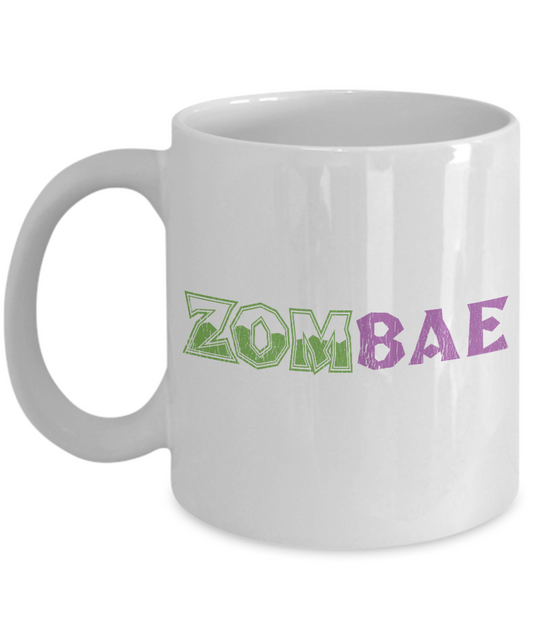 Halloween Coffee Mug, Zombae - White Porcelain Coffee Mug 11 Oz For Halloween
