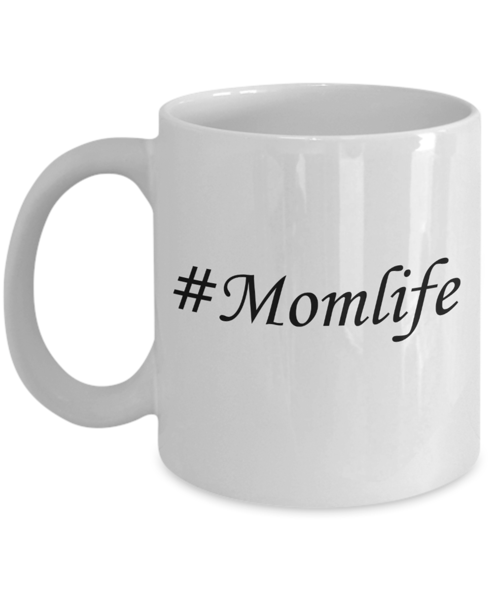 Tired as a mother mug - #Momlife - White Porcelain Coffee Mug Cute Ceramic Cup 11 oz