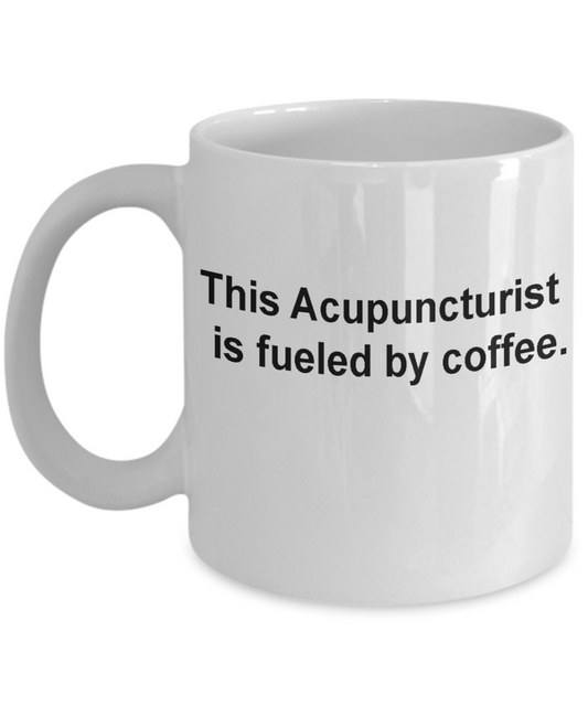 acupuncturist mug Funny Christmas Gifts - Porcelain Coffee Mug Cute Cool Ceramic Cup Black, Best Office Tea Mug & Birthday Gag Gifts 11 oz