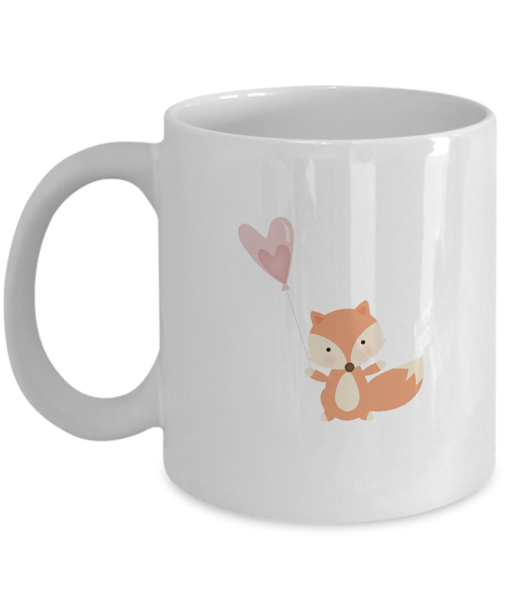 Foxy Valentine white mugs - Funny Christmas Gifts - Funny White coffee mugs 11 oz