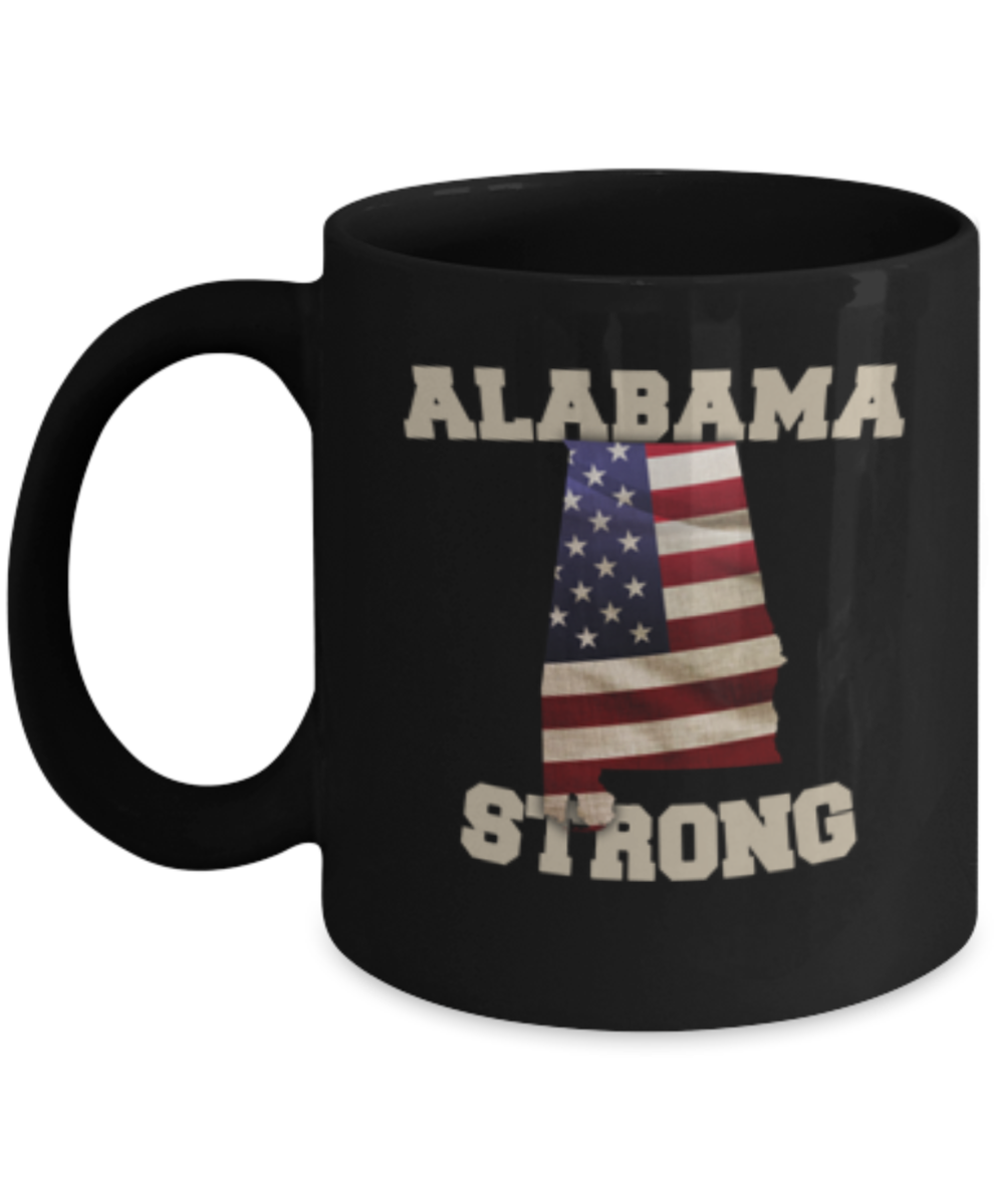 Alabama State coffee coffee mug - Porcelain Black Funny Coffee Mug, Black coffee mugs 11 oz