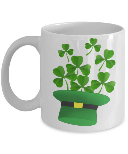 Funny Coffee Mugs Make St Patricks Day Great Again Shamrock Funny St Patricks Day Irish Coffee Gift Coffee Mug Tea Cup,White 11-Oz