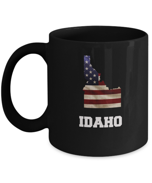 I Love Idaho Coffee mug sets - 11 OZ Black coffee mugs  State Love Gift Idea Cup Funny