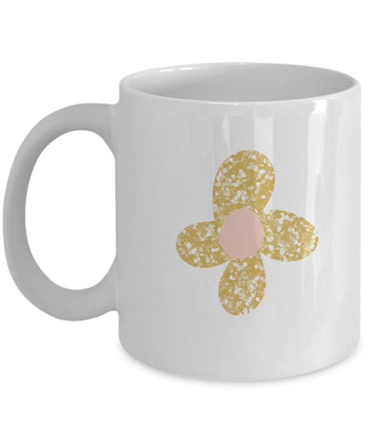 Floral Petals white mugs - Funny Christmas Gifts -   White coffee mugs 11 oz