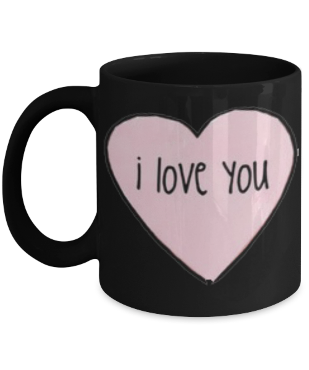 Write like a mother f mug, I Love you - Black Porcelain Coffee 11 oz