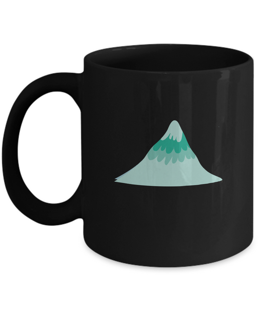 Mountain Black Mugs - Funny Christmas Kids Gifts -  Best Office Mug & Birthday Gifts 11 oz