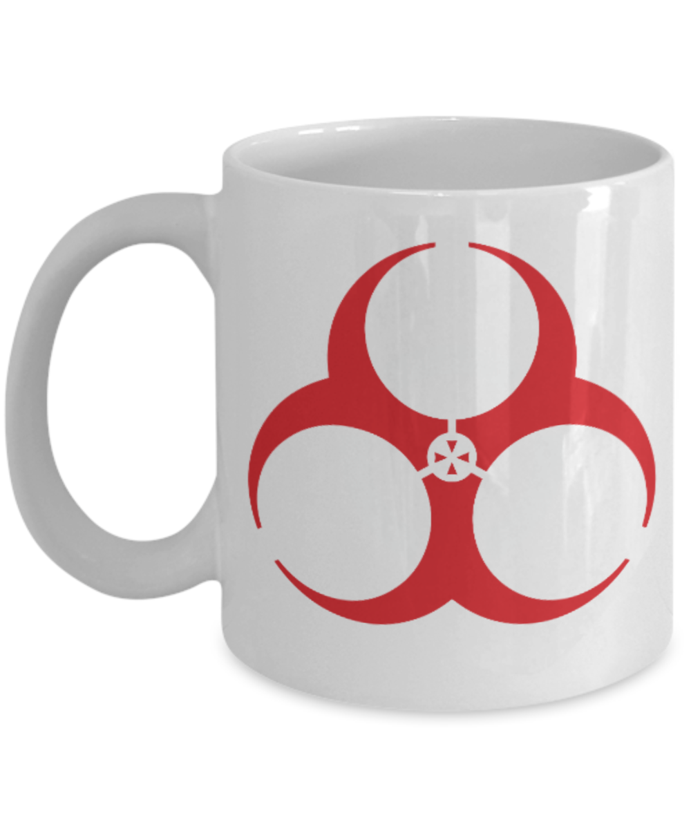 Plants vs zombies gift box mugs , Umbrella Hazard - White Coffee Mug Porcelain Tea Cup 11 oz - Great Gift