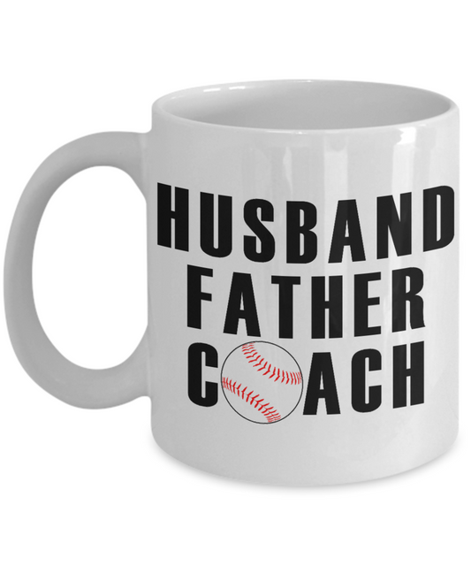 Husband Anniversary Custom  Gift Coffee Mug, Husband, Father ,Coach-White Porcelain Coffee Mug 11 oz