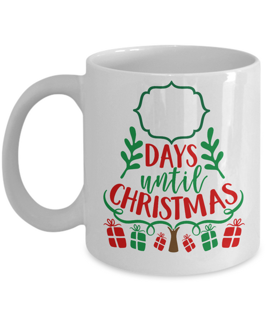 Nightnare before christmas mug - Days Until Christmas - Funny Christmas Gift Mugs, Christmas Gifts for family Ceramic Cup White, Funny Mugs Gift Ideas 11 Oz