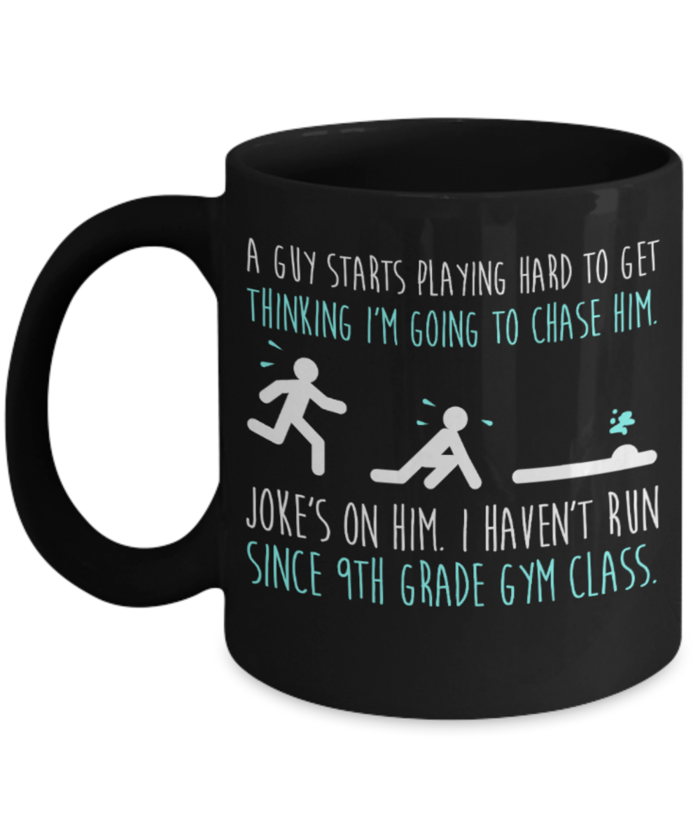 Unicorn Lovers Mugs , Haven't Run since 9 - Black Coffee Mug Porcelain Tea Cup 11 oz - Great Gift
