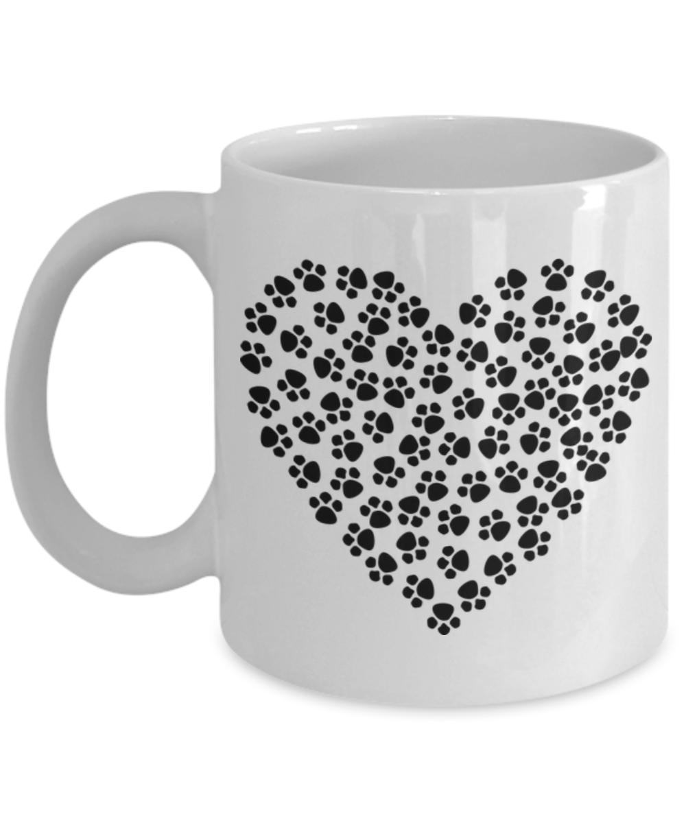 Leg Printed Heart Coffee Mug - White Porcelain Coffee Cup,Premium 11 oz White coffee
