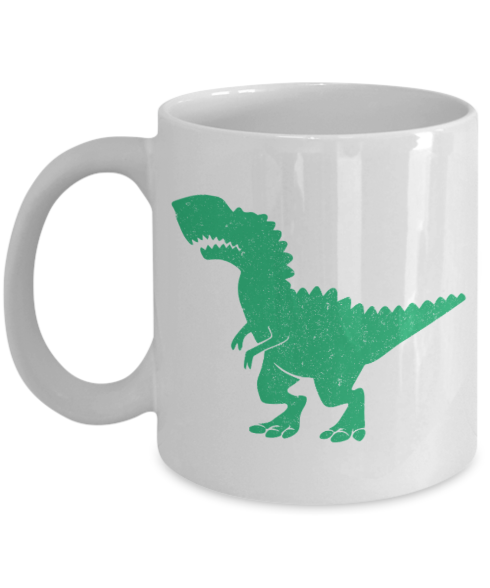 Fitness Lovers mugs , T rex hates Burpees - White Coffee Mug Porcelain Tea Cup 11 oz - Great Gift
