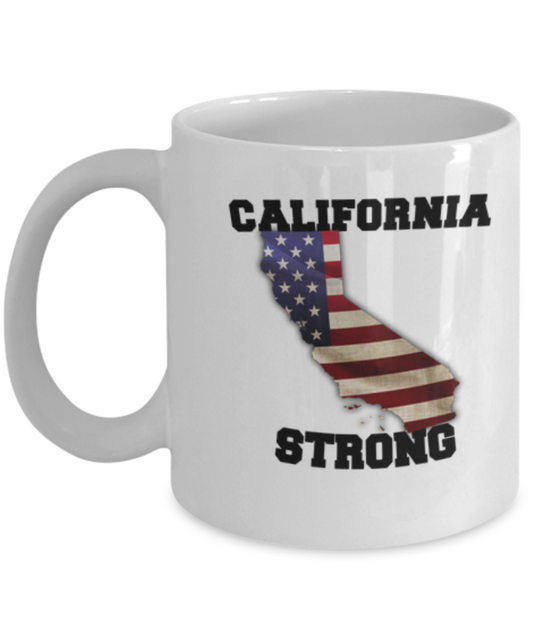 California state coffee mug - Porcelain White Funny Coffee Mug, White coffee mugs 11 oz