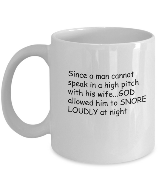 Snore Loud Husbands coffee mugs - Funny Christmas White coffee mugs 11 oz