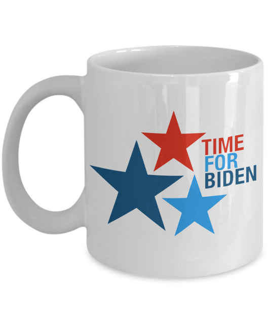 Time For Biden -Joe Biden Coffee Mug/Joe Biden For President 2020/Biden Shop/Joe Biden/Joe Biden Mug/Joe Biden Cup/President Biden/Democrat