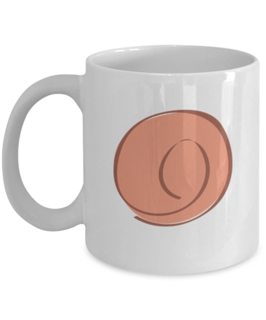 Rose Smooth 6 Coffee Mugs - Funny Coffee Mugs - Porcelain White coffee mugs 11 oz