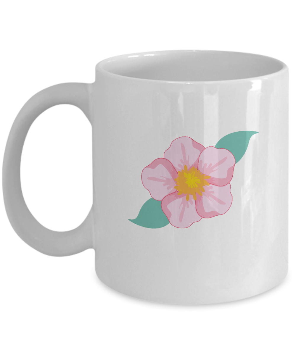 Flower floral coffee mugs - Funny Christmas Gifts -  Birthday Gifts 11 oz