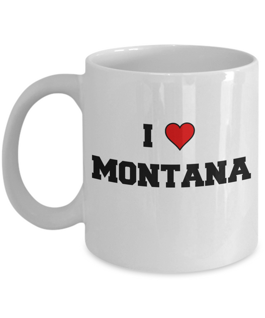 Montana Tea Coffee Mugs,I Love Missouri USA States Ceramic Coffee Mug Tea Cup Gifts Mugs 11 oz Funny Mugs