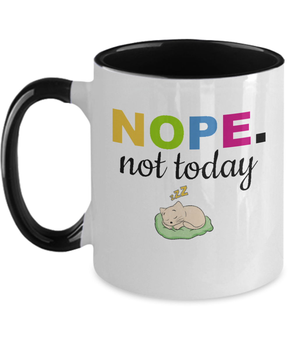 Nope Mug |Funny Coffee Mugs | Sarcastic Mug Gift Ideas | Nope Funny Mugs | Humor Mug Coffee Mug Gift | Funny Holiday Mug