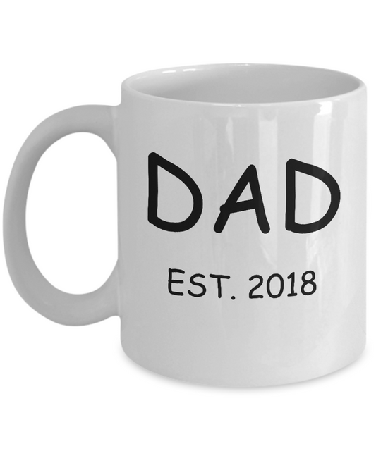 Pregnancy 2018 Announcement Coffee Mug Set 11oz - Unique White coffee mugs 11 oz